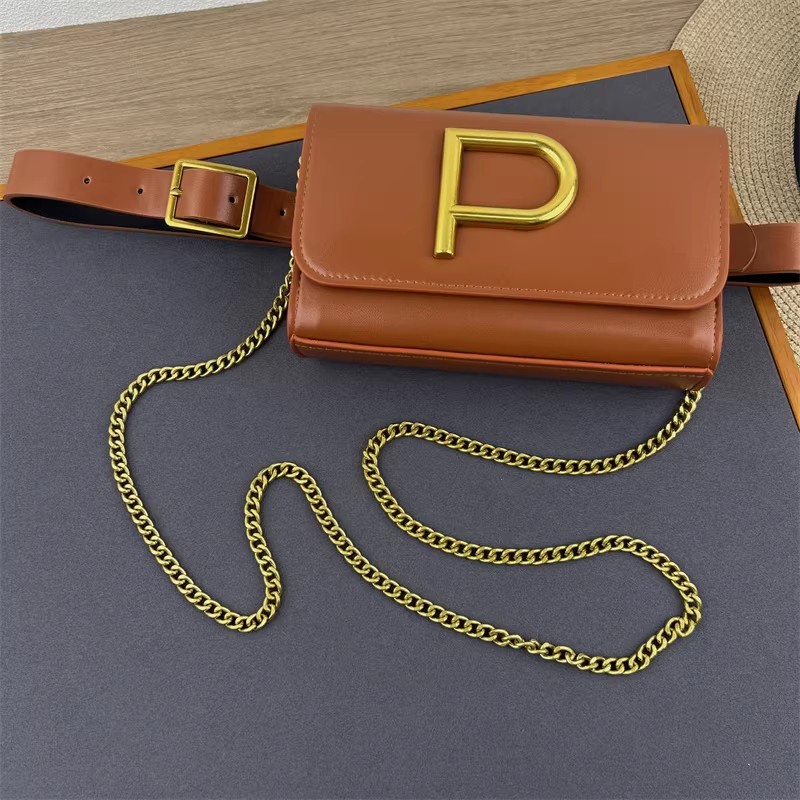 Women's Designer P Letter PU L - огляд і ціна Belt Bag Leather Wide