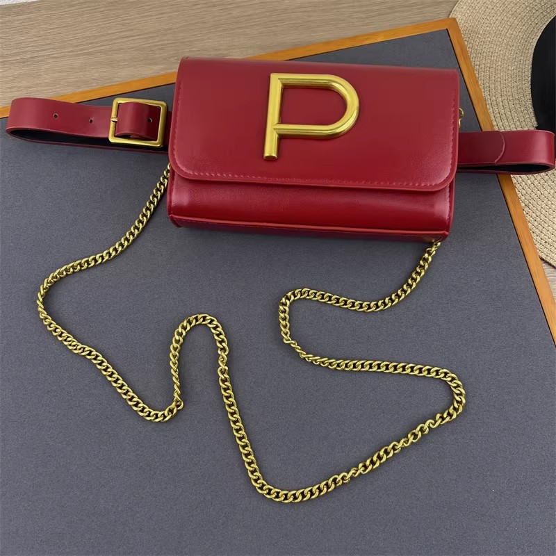 Women's Designer P Letter PU L - огляд і ціна Belt Bag Leather Wide