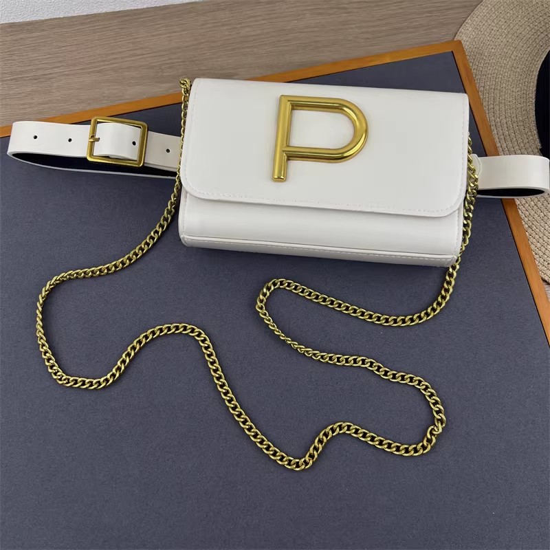 Women's Designer P Letter PU L - огляд і ціна Belt Bag Leather Wide