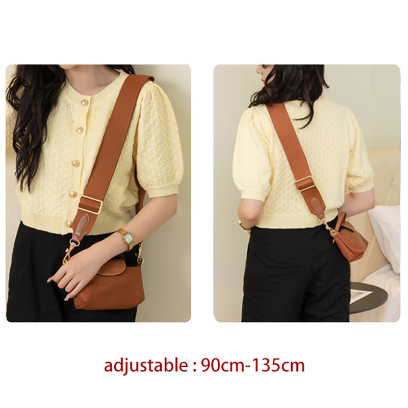 Solid Color Bag Strap Designer - огляд і ціна Belt Bag Leather Wide