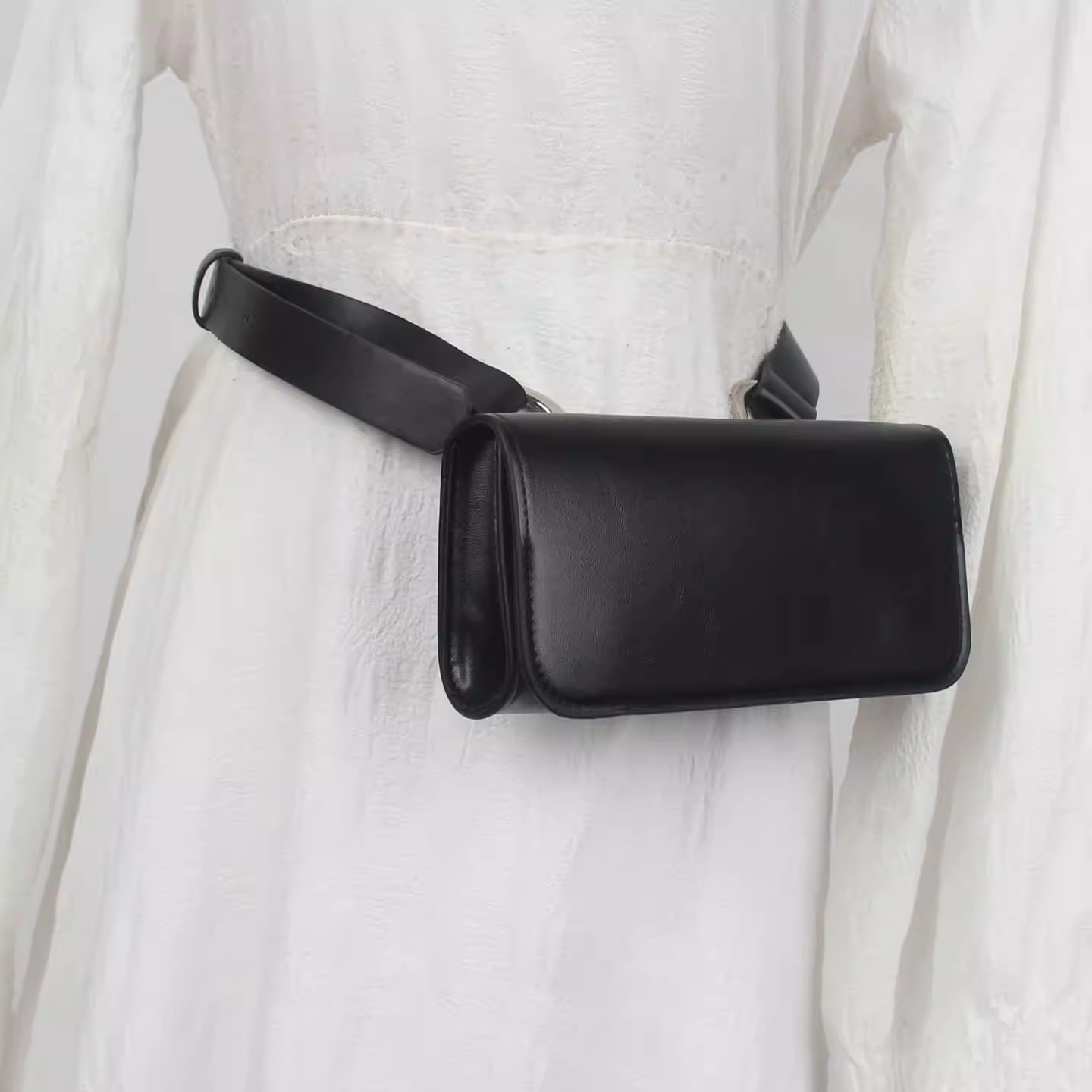 PU Leather Bag Belt Men Women  - огляд і ціна Belt Bag Leather Wide