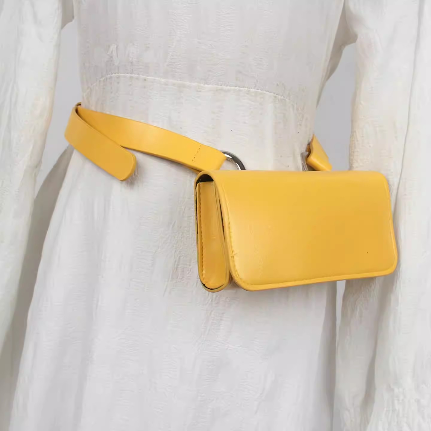 PU Leather Bag Belt Men Women  - огляд і ціна Belt Bag Leather Wide