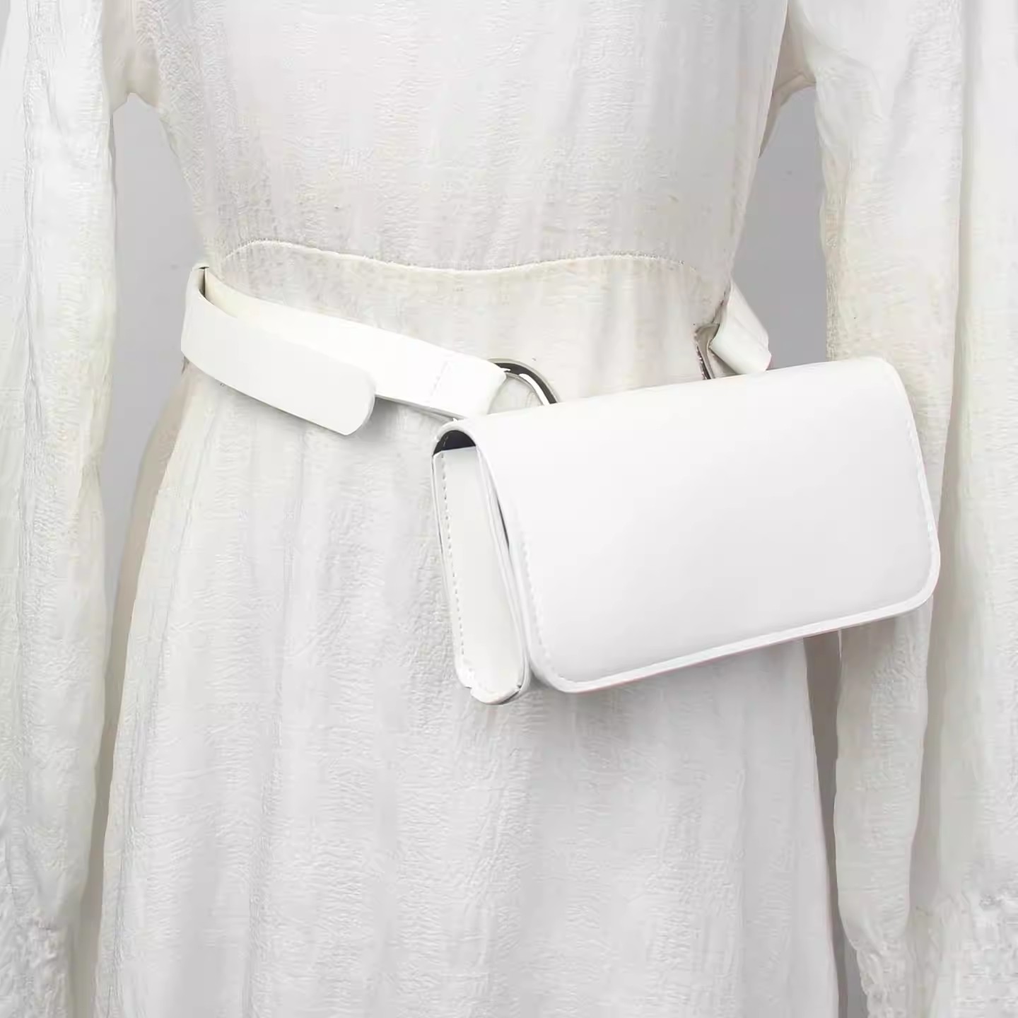 PU Leather Bag Belt Men Women  - огляд і ціна Belt Bag Leather Wide