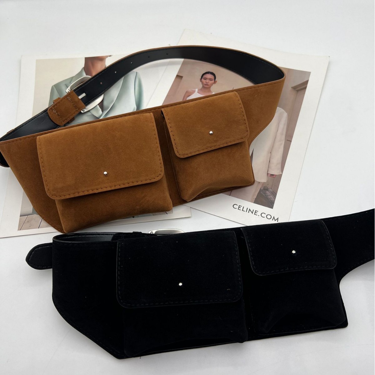 Vintage Suede PU Leather Waist - огляд і ціна Belt Bag Leather Wide