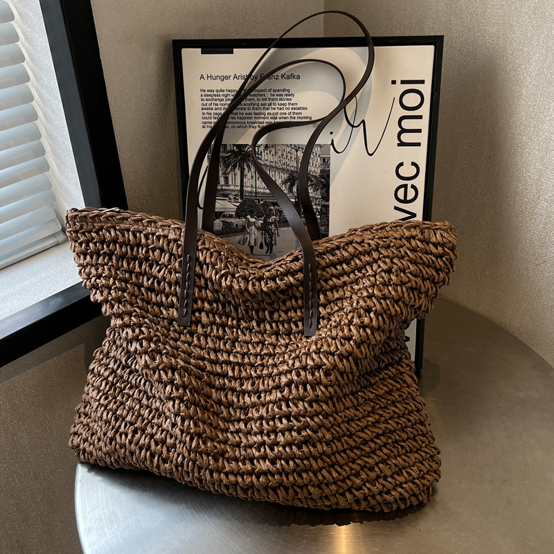 Straw Woven Tote Bags Casual L - огляд і ціна Luxury Bags Store