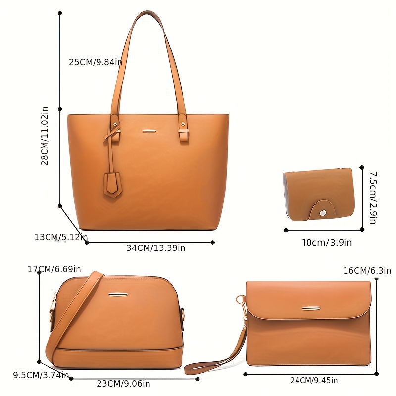 4pcs Fashion Women's Bag Sets  - огляд і ціна Shoulder Bag Slouchy